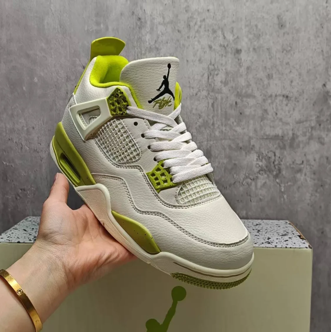 J.Balvin x Air Jordan 4 OG Lemonade Shoes Sneakers by Air Jordan