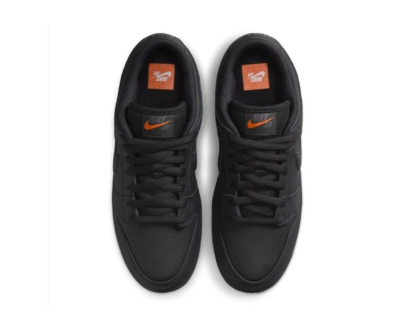 SB Dunk Low Pro ISO Triple Black Shoes Sneakers by Air Jordan
