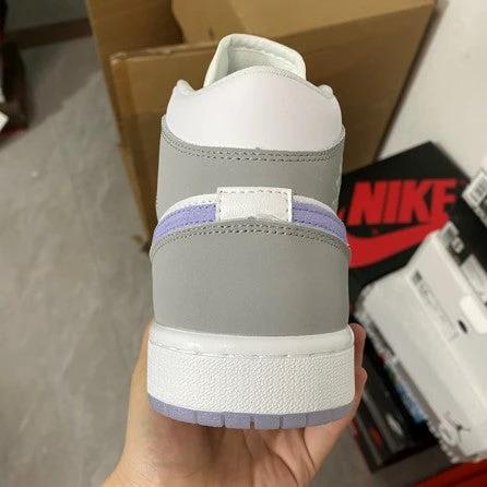 Air Jordan 1 Mid White Grey Blue by Air Jordan