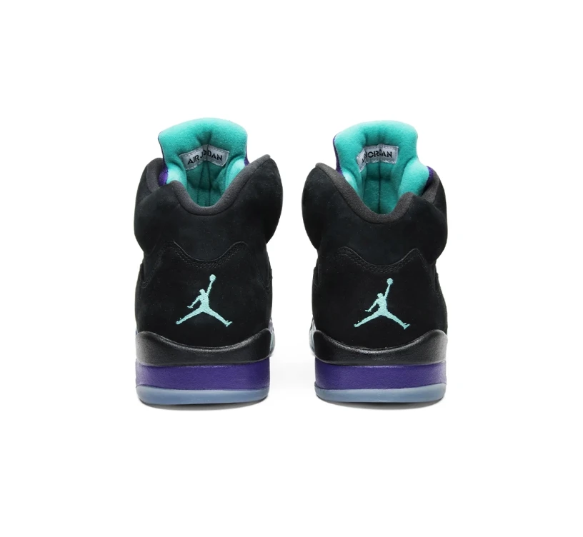 Air Jordan 5 Black Grape Shoes Sneakers by Air Jordan