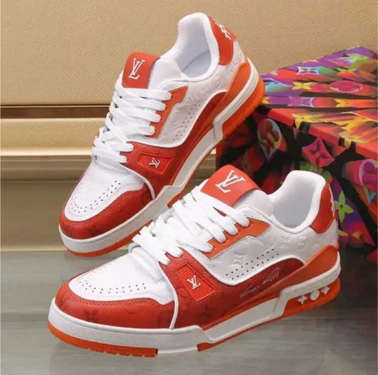 LV Trainer 54 ‘Orange Monogram’ Shoes Sneakers by Air Jordan