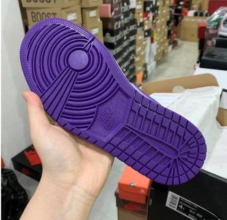 Air Jordan 1 Mid Hulk White Purple Green by Air Jordan