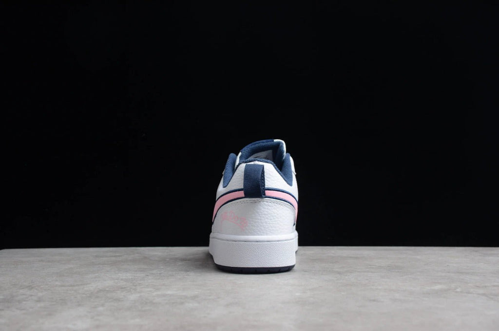 NK Court Borough Low 2 White Pink Glaze Midnight Navy by Air Jordan