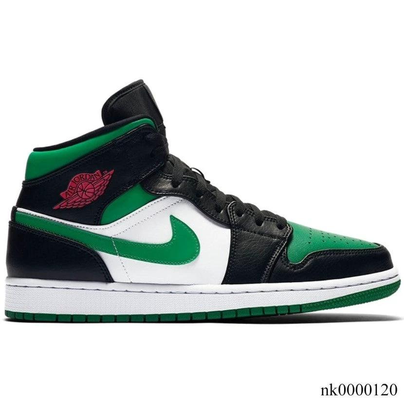 Air Jordan 1 Mid Green Toe Shoes Sneakers by Air Jordan