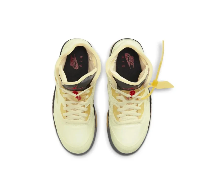 OW x AJ 5 Sail Shoes Sneakers by Air Jordan
