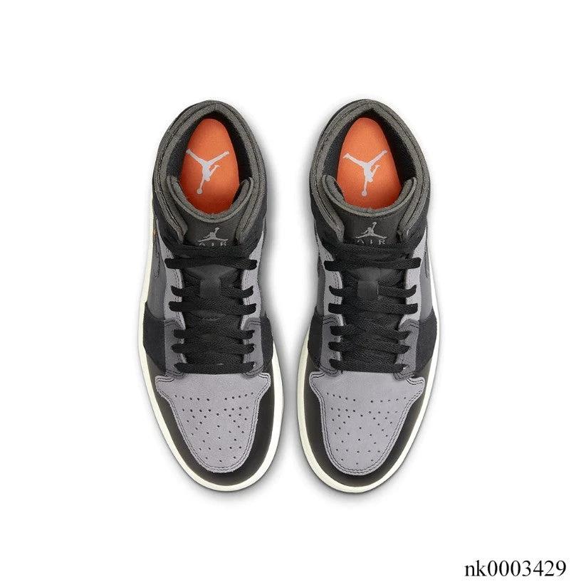 Air Jordan 1 Mid Craft Inside Out Black Shoes Sneakers by Air Jordan