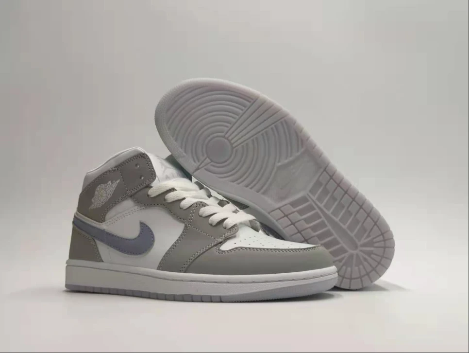 Air Jordan 1 Mid White Wolf Grey Blue by Air Jordan