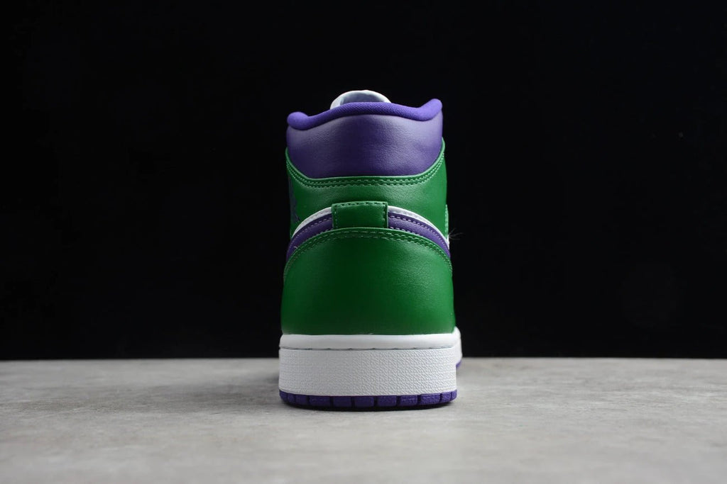Air Jordan 1 Mid White Green Purple by Air Jordan