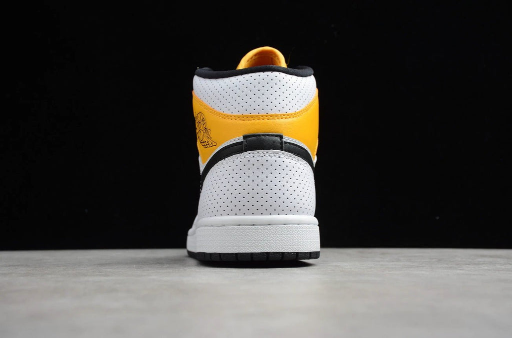 Air Jordan 1 Mid White Yellow Black by Air Jordan