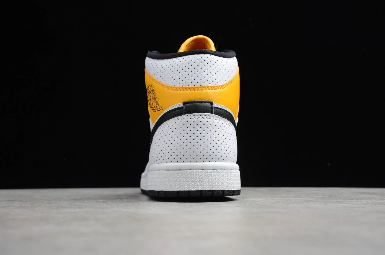 Air Jordan 1 Mid White Yellow Black by Air Jordan