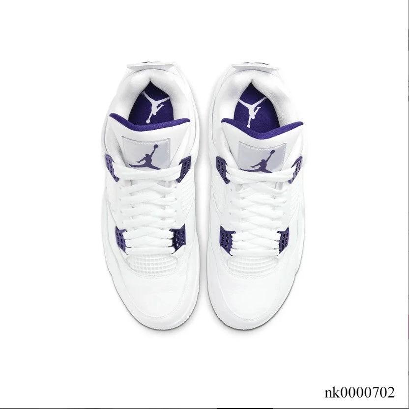 Air Jordan 4 Retro Metallic Purple Shoes Sneakers (Big Size Available) by Air Jordan