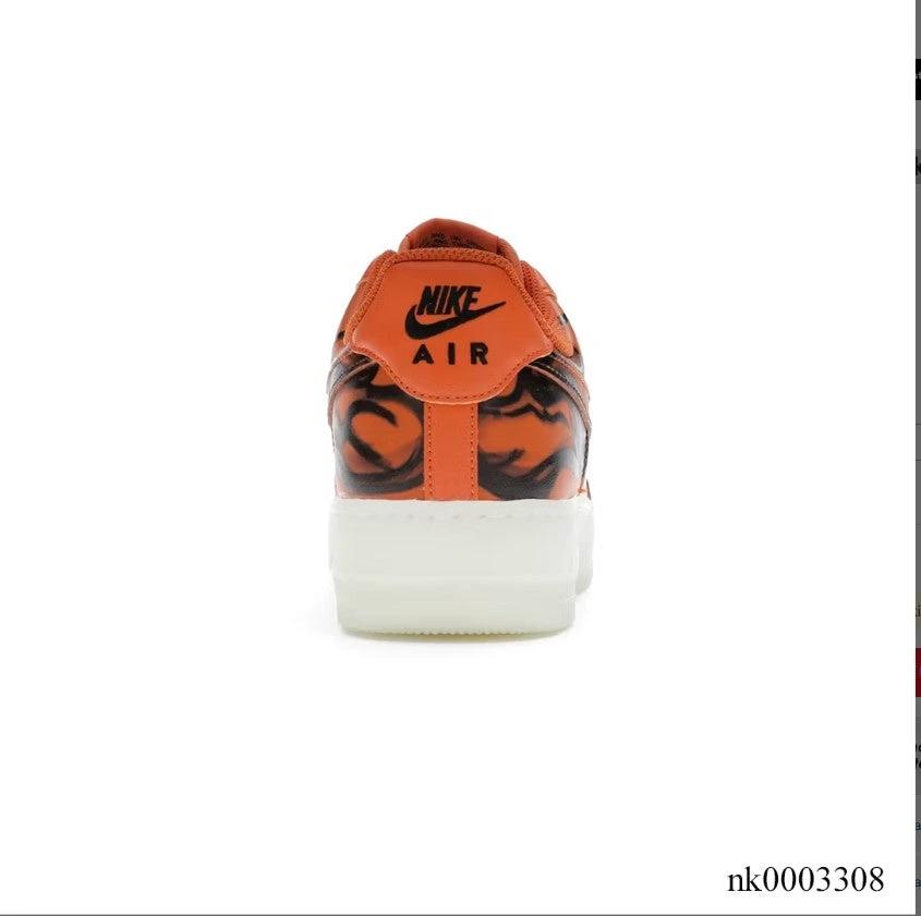 Air Force 1 Orange Skeleton Shoes Sneakers by Air Jordan