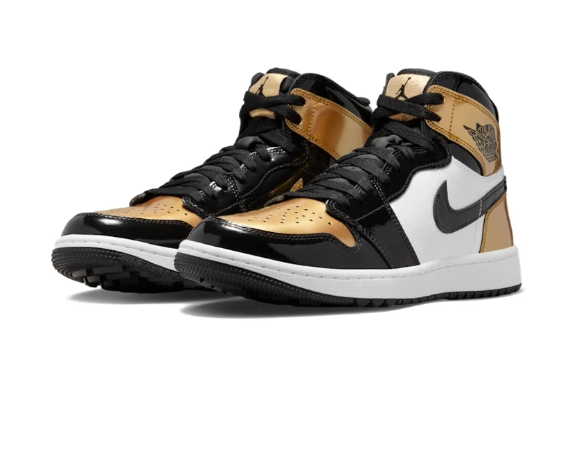 Air Jordan 1 High Gold Toe Shoes Sneakers by Air Jordan