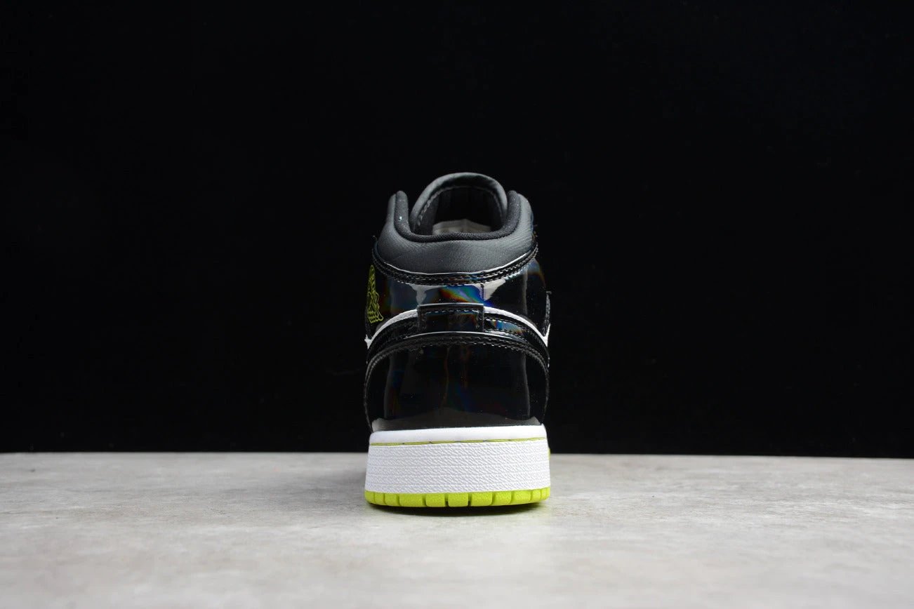 Air Jordan 1 Mid Black Cyber 'Mystic Green' by Air Jordan
