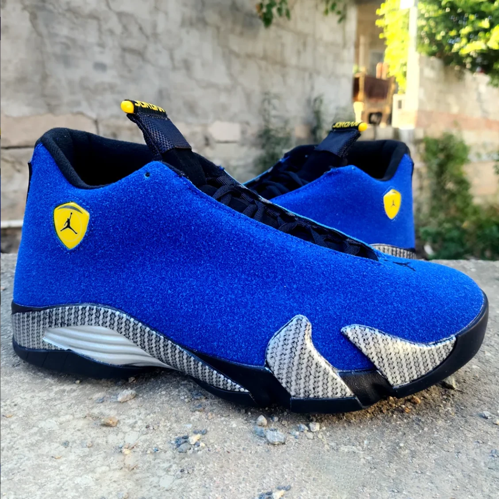 Air Jordan 14 Ferrari Blue Shoes Sneakers by Air Jordan