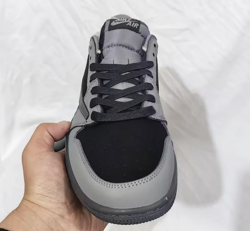 Travis Scott x AJ 1 Low Black Grey Shoes Sneaker by Air Jordan