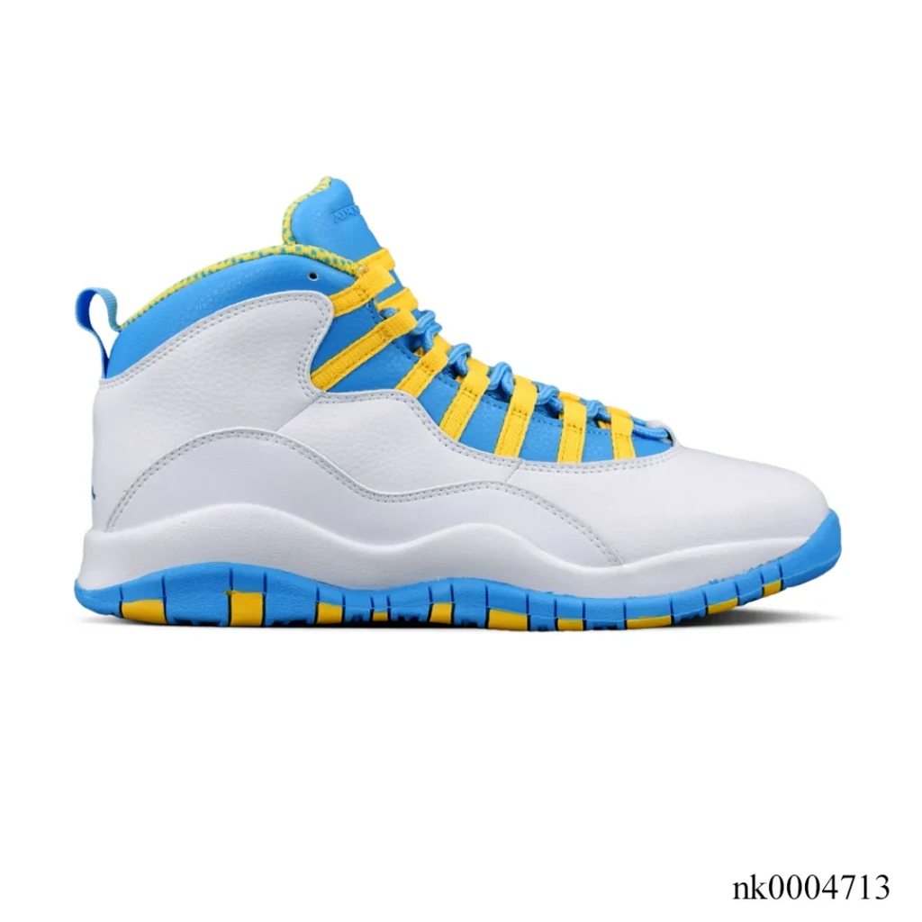 Air Jordan 10 Carolina Blue Yellow Shoes Sneakers by Air Jordan