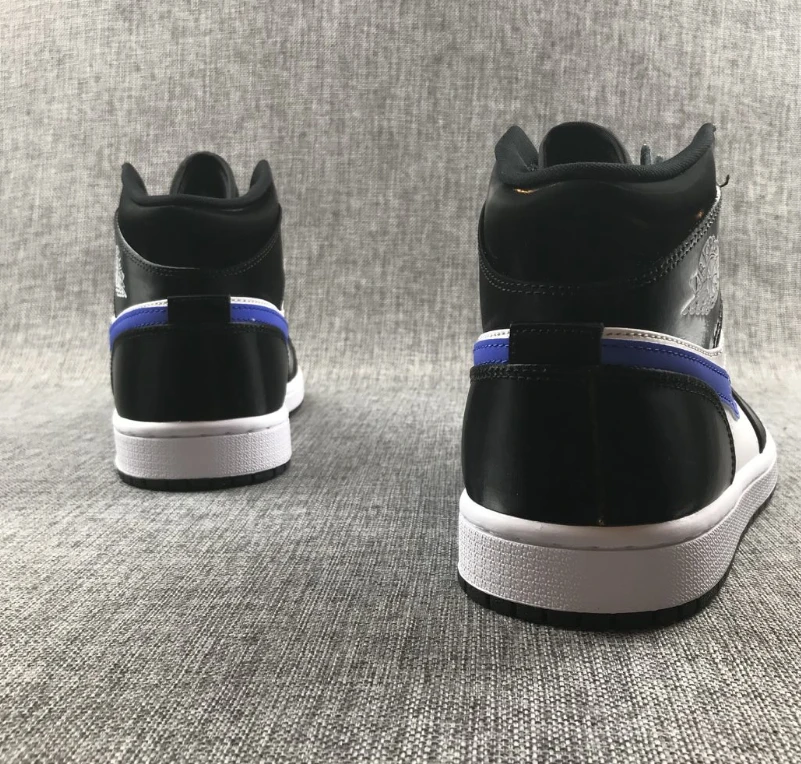 Air Jordan 1 Mid Black Racer Blue White by Air Jordan
