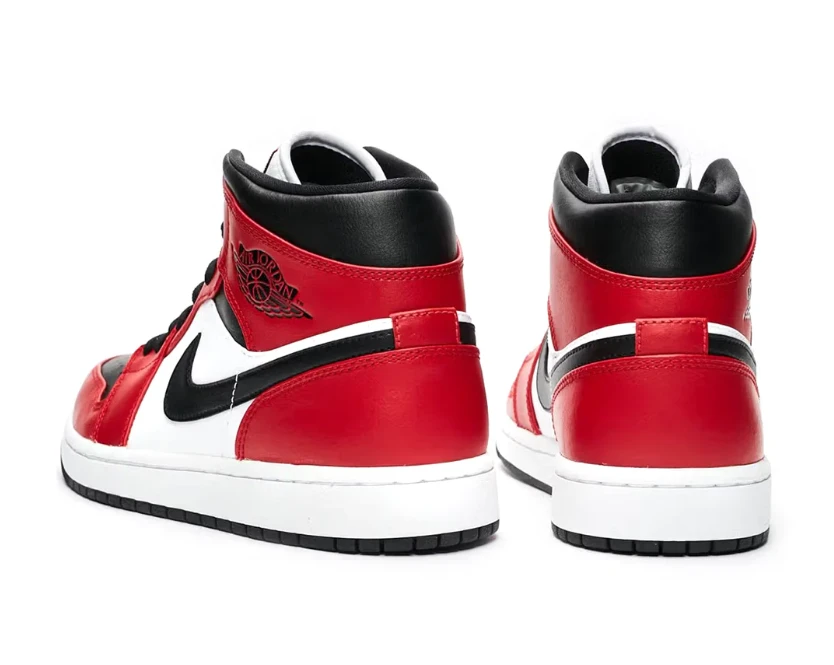 Air Jordan 1 Mid Chicago Toe Shoes Sneakers by Air Jordan