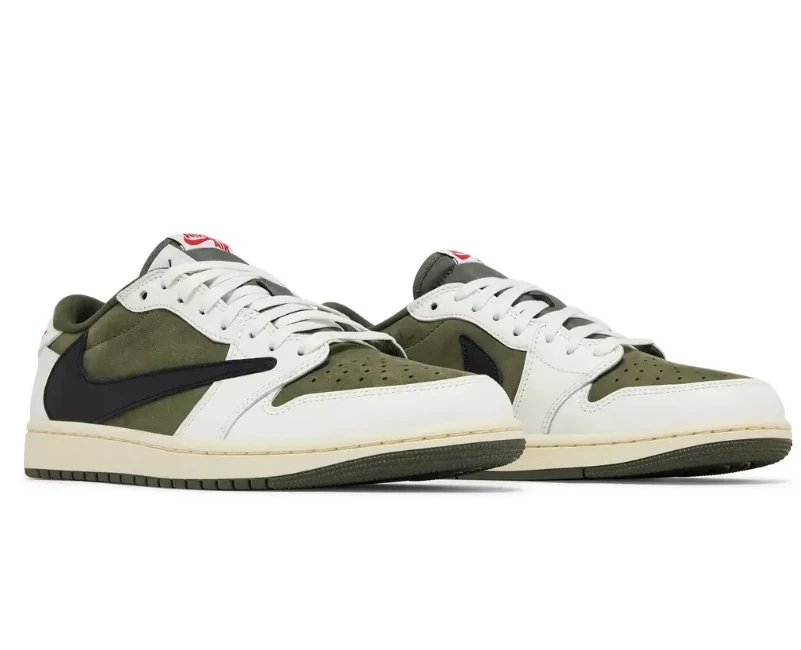 Travis Scott x AJ 1 Low Medium Olive Shoes Sneakers by Air Jordan