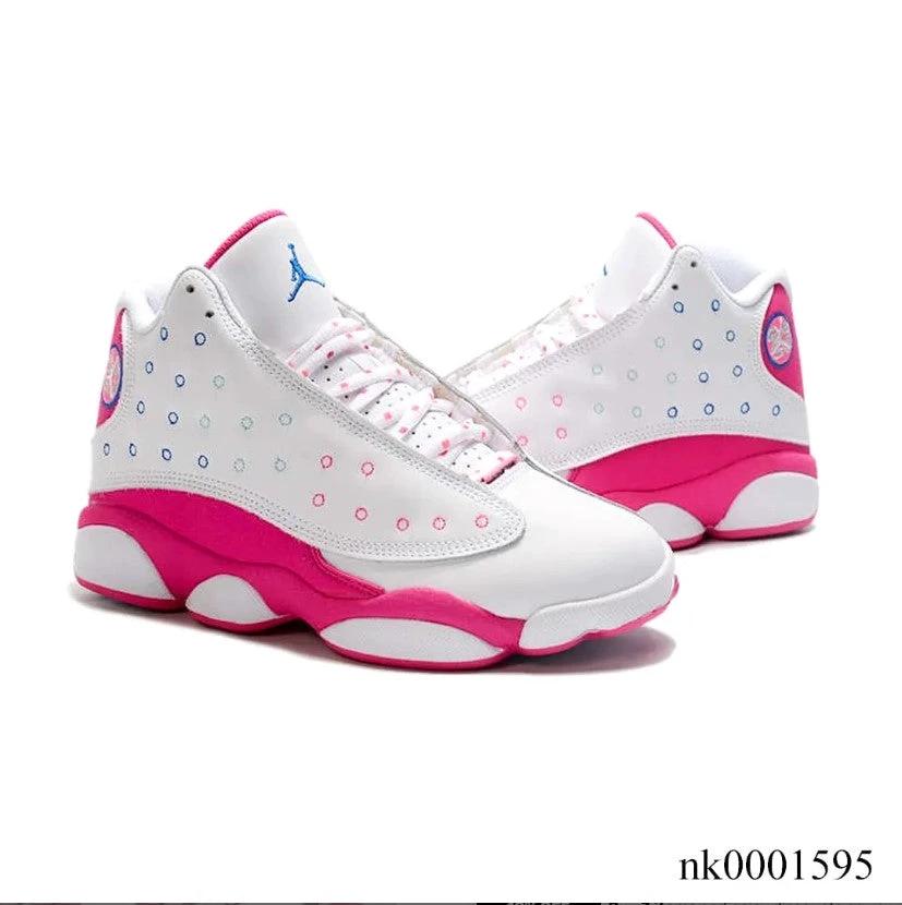 Air Jordan 13 White Pink Blue Shoes Sneakers by Air Jordan