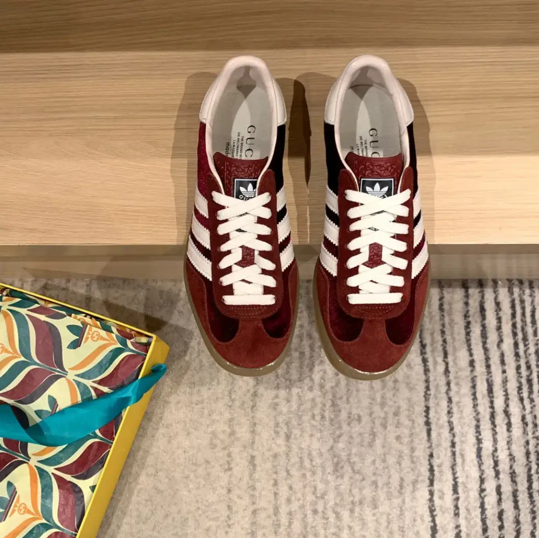 GG x AD Gazelle ‘Burgundy Velvet’ Shoes Sneakers by Air Jordan