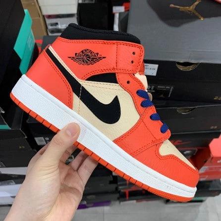 Air Jordan 1 Mid White Orange by Air Jordan