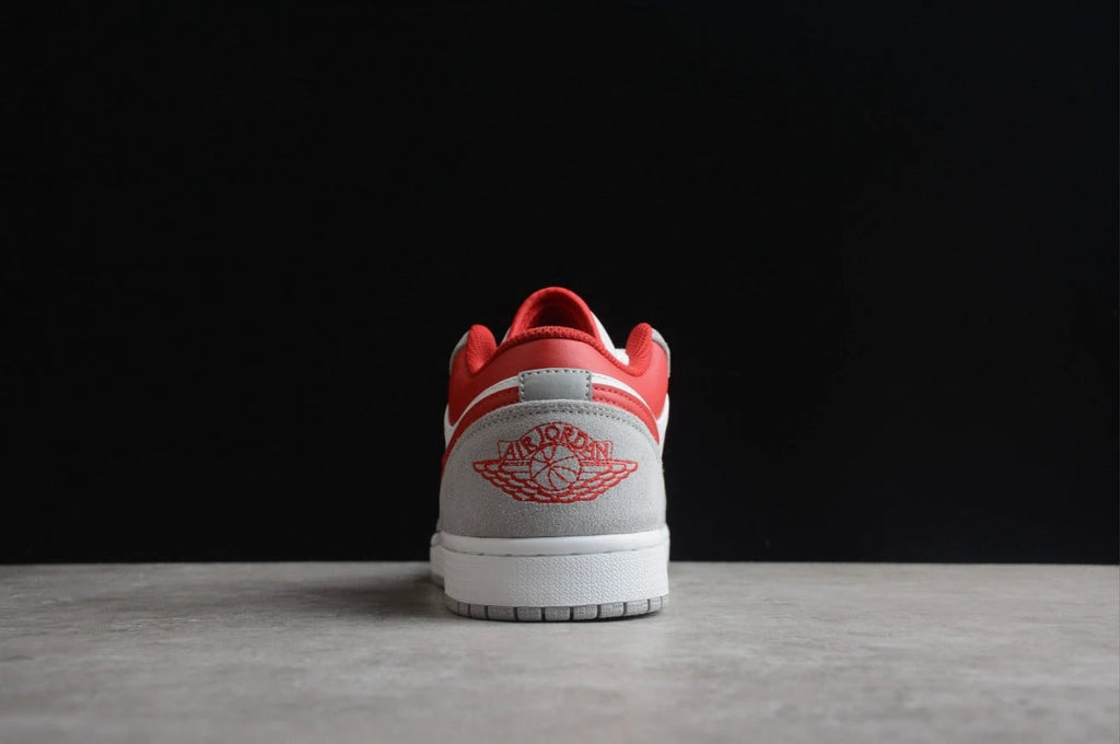 Air Jordan 1 Low Top Gray White Red by Air Jordan