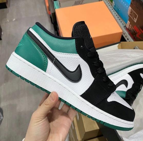 Air Jordan 1 Low Black Green Toe by Air Jordan