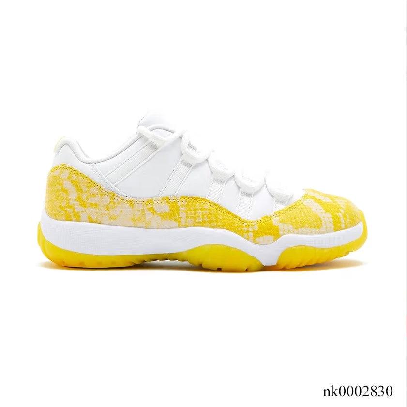 Air Jordan 11 Retro Low Tour Yellow Snakeskin Shoes Sneakers by Air Jordan