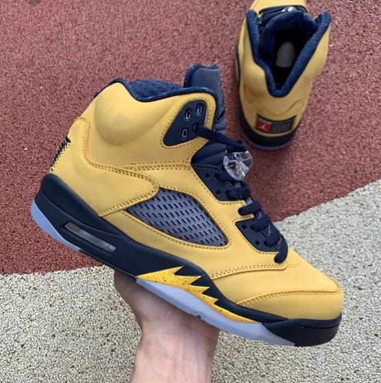 Air Jordan 5 Michigan Black Yellow by Air Jordan