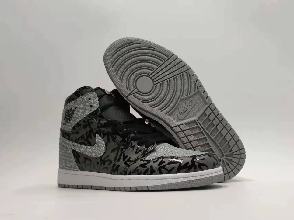 Air Jordan 1 High Rebillionaire Grey Black by Air Jordan