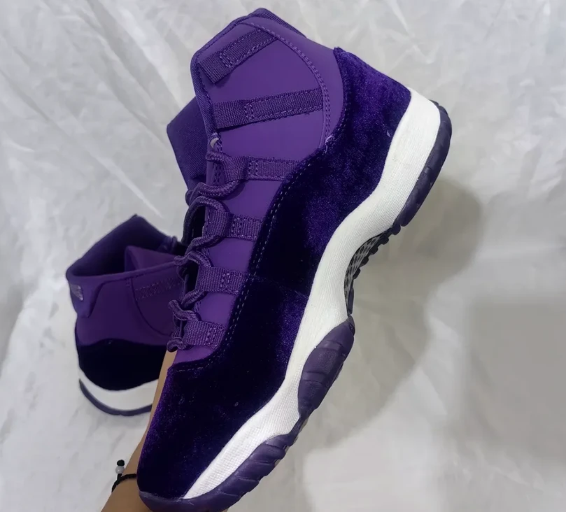 Air Jordan 11 Purple Rain Shoes Sneakers by Air Jordan
