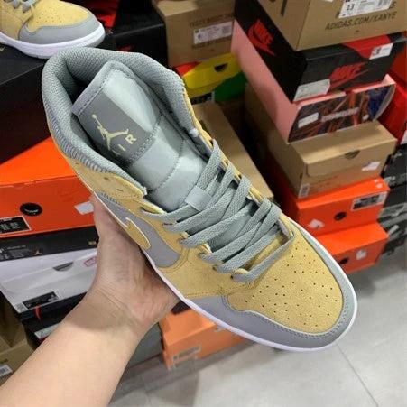 Air Jordan 1 Mid Gray Yellow by Air Jordan
