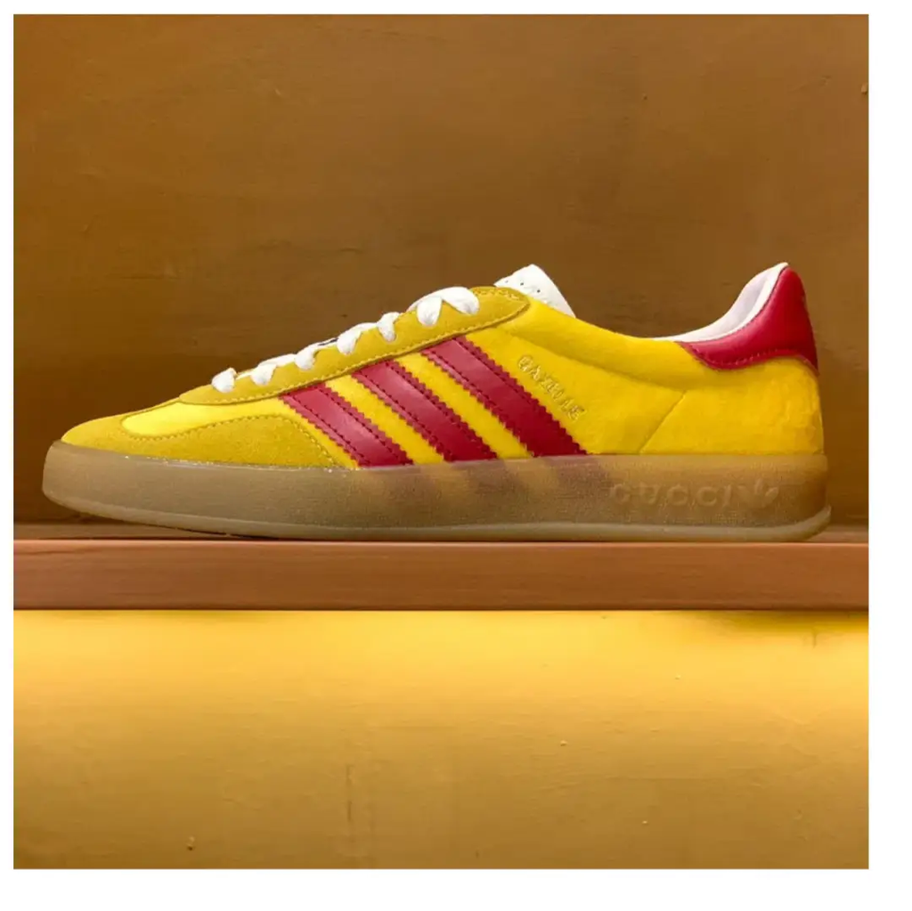 GG x AD Gazelle ‘Yellow Red’ Shoes Sneakers by Air Jordan