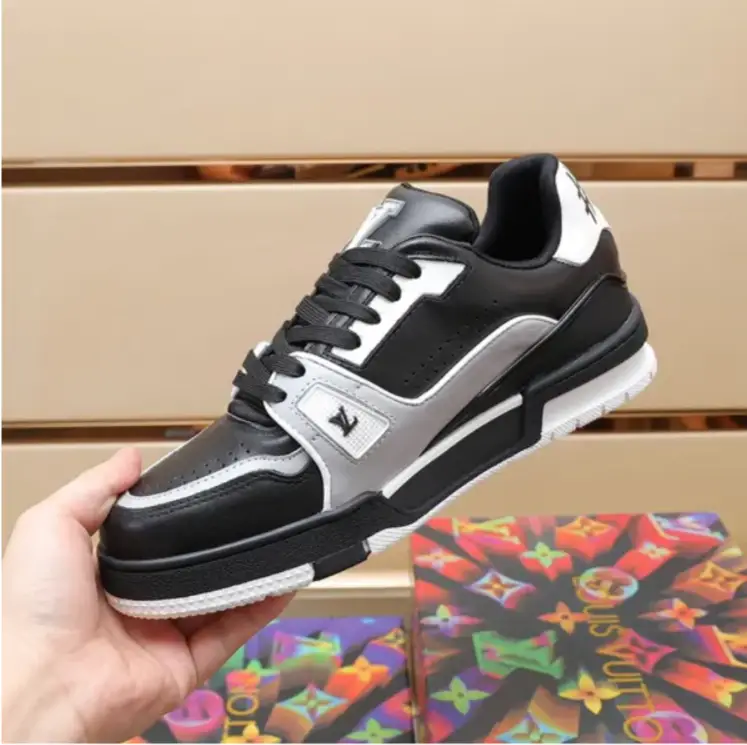 LV Trainer 54 Negro Gris Blanco Shoes Sneakers by Air Jordan