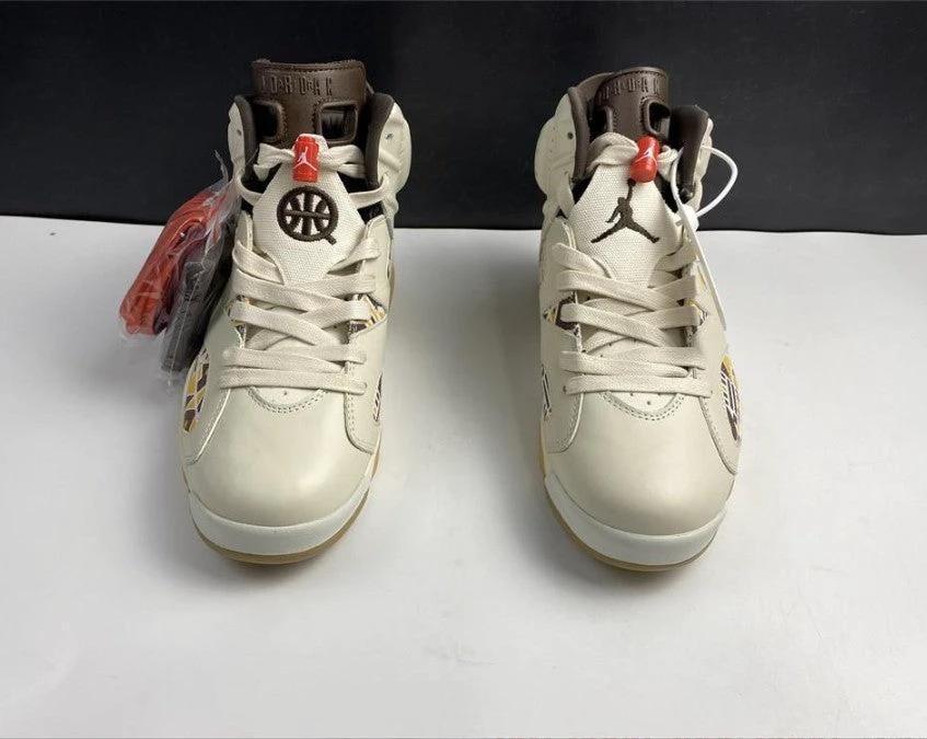 Air Jordan 6 Retro Quai54 Sail Brown (2020) Shoes Sneakers by Air Jordan