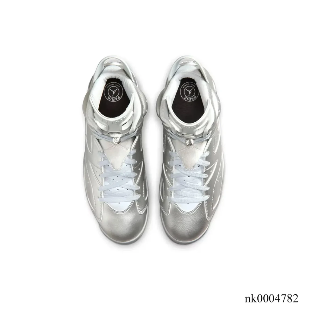 PSG x Air Jordan 6 Metallic Silver Shoes Sneaker by Air Jordan
