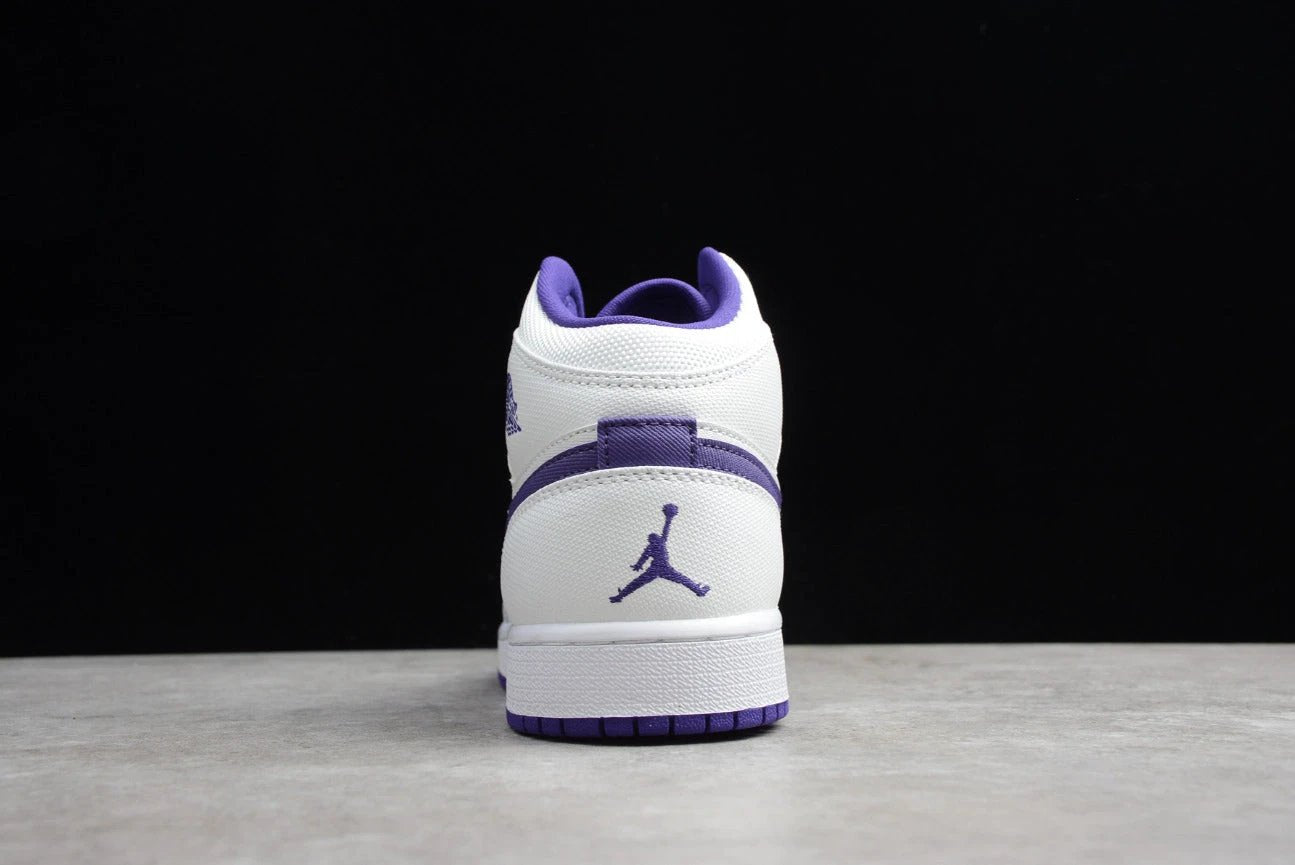 Air Jordan 1 Mid 'White Court Purple' by Air Jordan