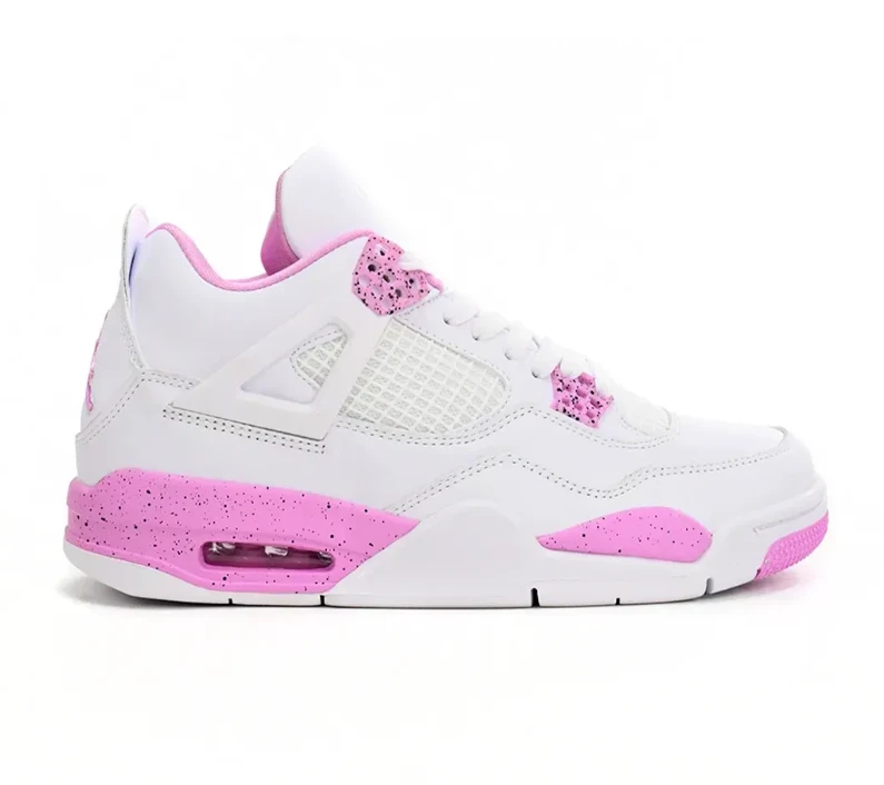 Air Jordan 4 White Pink Oreo Shoes Sneakers by Air Jordan