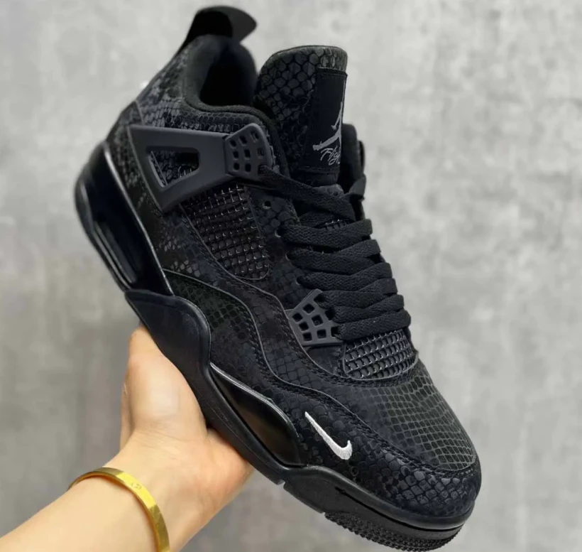 Nigel Sylvester x AJ 4 Black Mamba Shoes Sneakers by Air Jordan