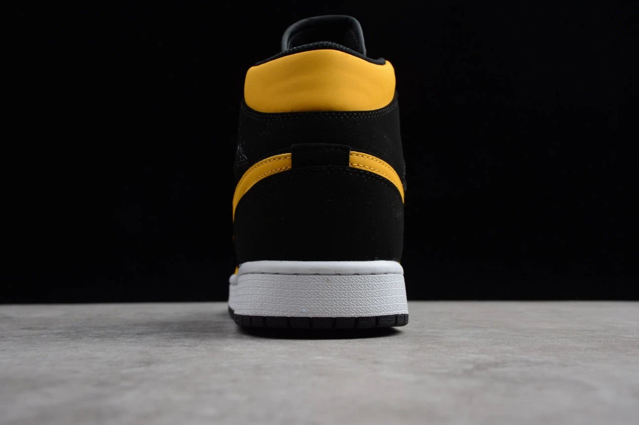 Air Jordan 1 Mid Black University Gold by Air Jordan