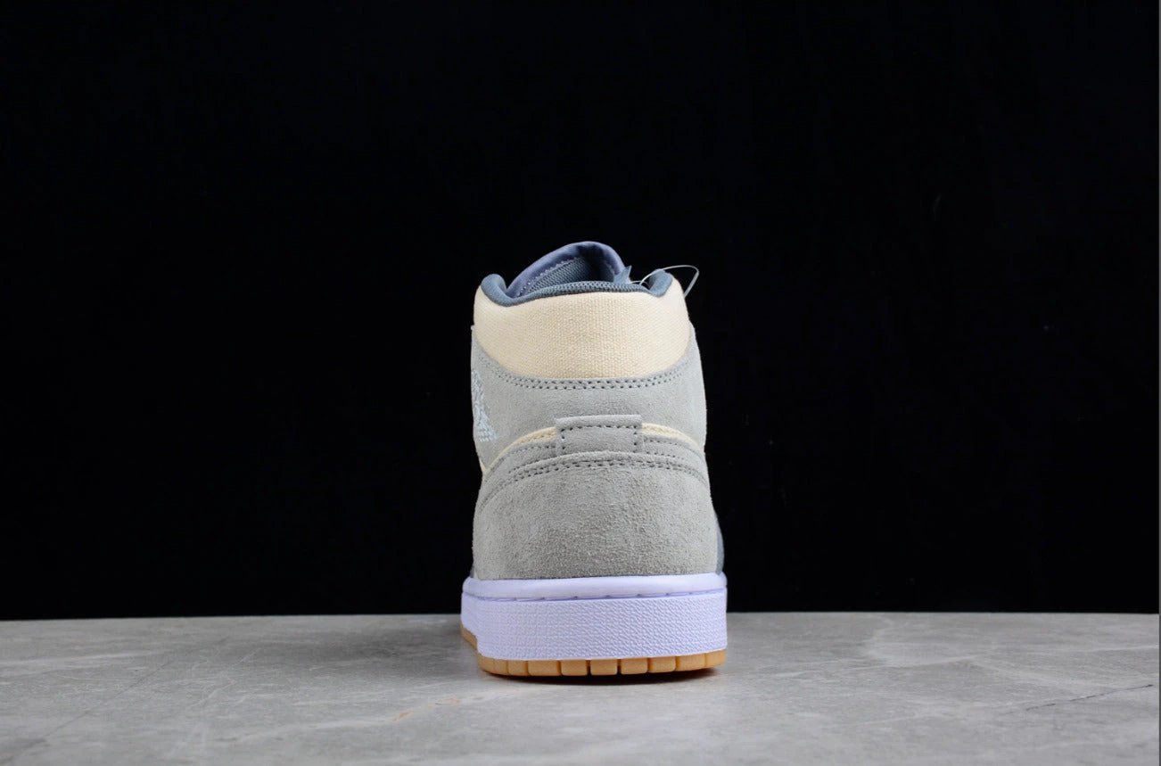 Air Jordan 1 Mid Coconut Milk Particle Grey by Air Jordan