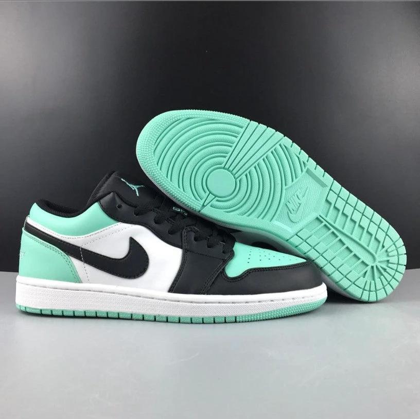 Air Jordan 1 Low Emerald Toe Shoes Sneakers by Air Jordan