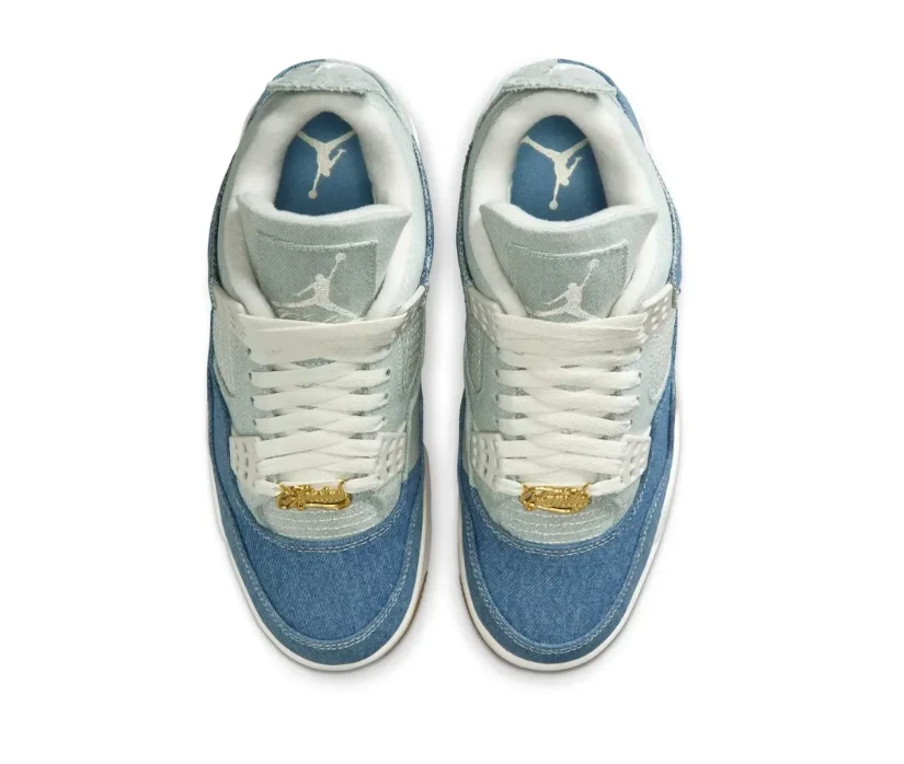 Air Jordan 4 Denim Worn Blue Shoes Sneakers by Air Jordan