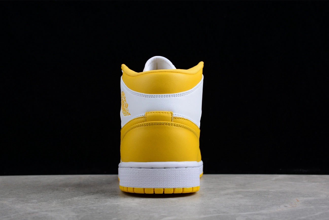 Air Jordan 1 Mid White and Yellow by Air Jordan