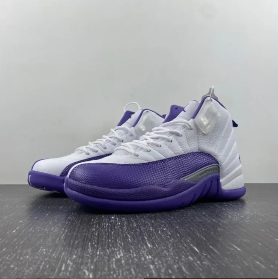 Air Jordan 12 White Field Purple Shoes Sneakers by Air Jordan