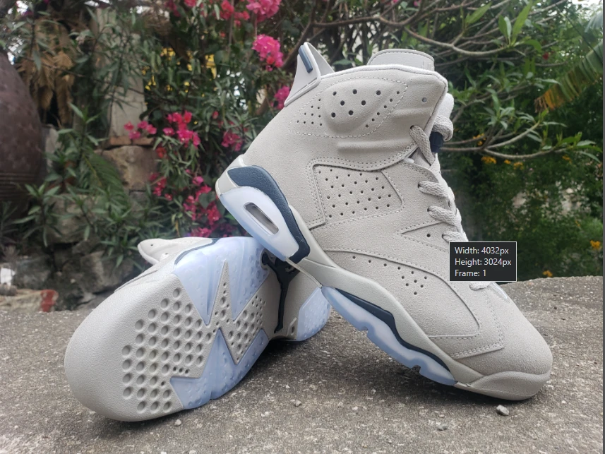 Air Jordan 6 Gray Dark Blue by Air Jordan