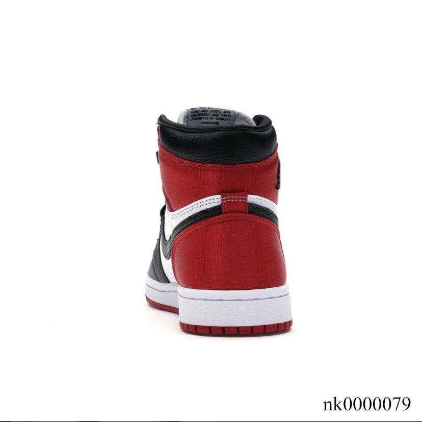Air Jordan 1 Retro High Satin Black Toe (W) Shoes Sneakers by Air Jordan
