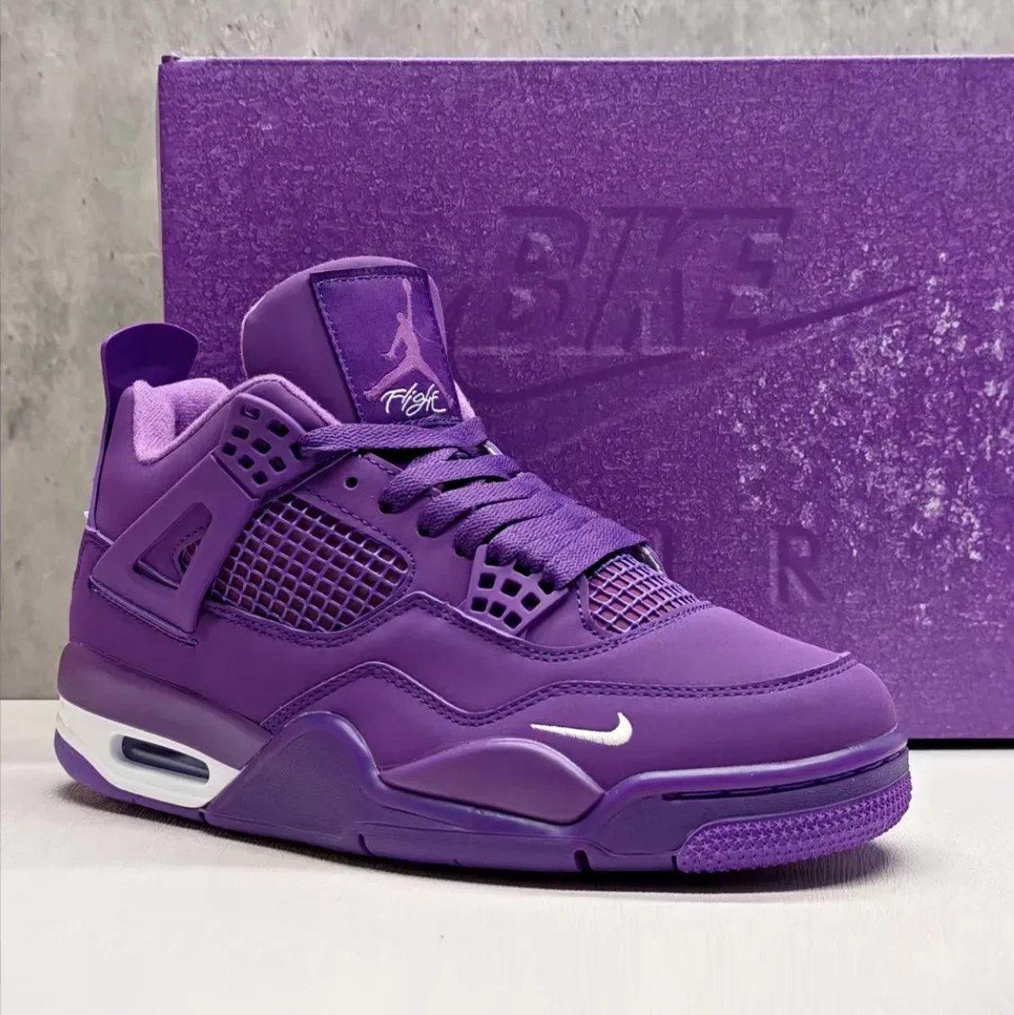 Nigel Sylvester x Air Jordan 4 Purple Shoes Sneakers by Air Jordan